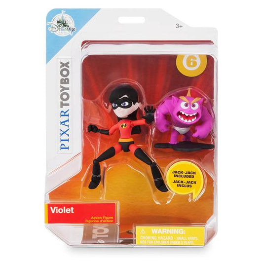 Disney Store Violet Jack-Jack Action Figure Set PIXAR Toybox Incredibles 2