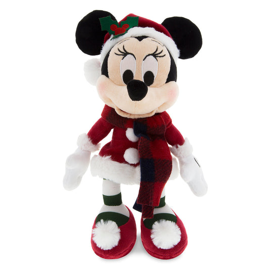 A "Disney Store" Exclusive and Authentic Santa Minnie Mouse Retro Plush - Small - 9''