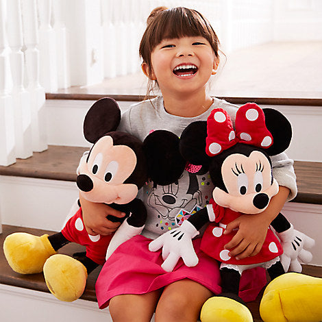 Authentic Disney Minnie Mouse Plush - Red - Medium - 19''